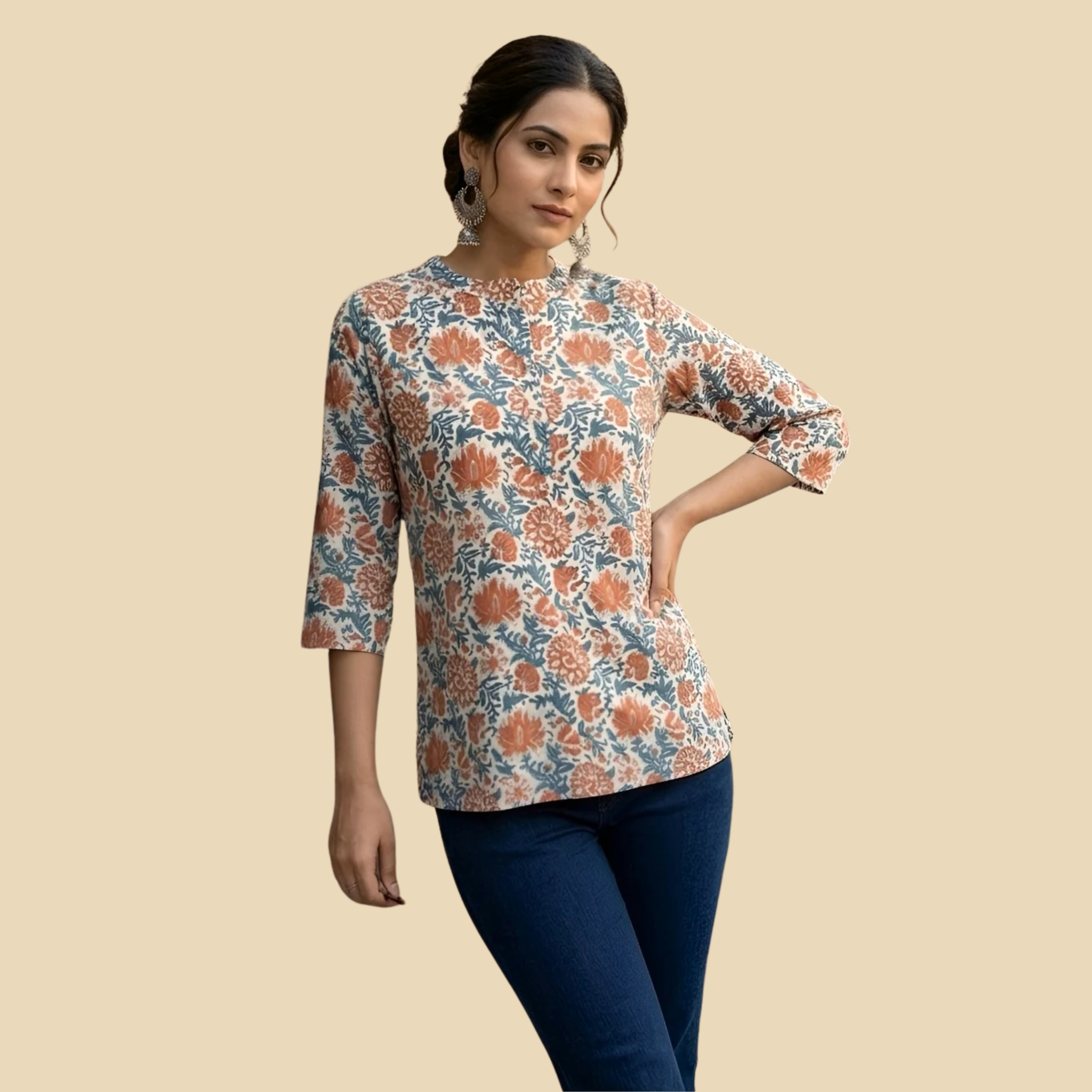 10 Printed Straight Tunic