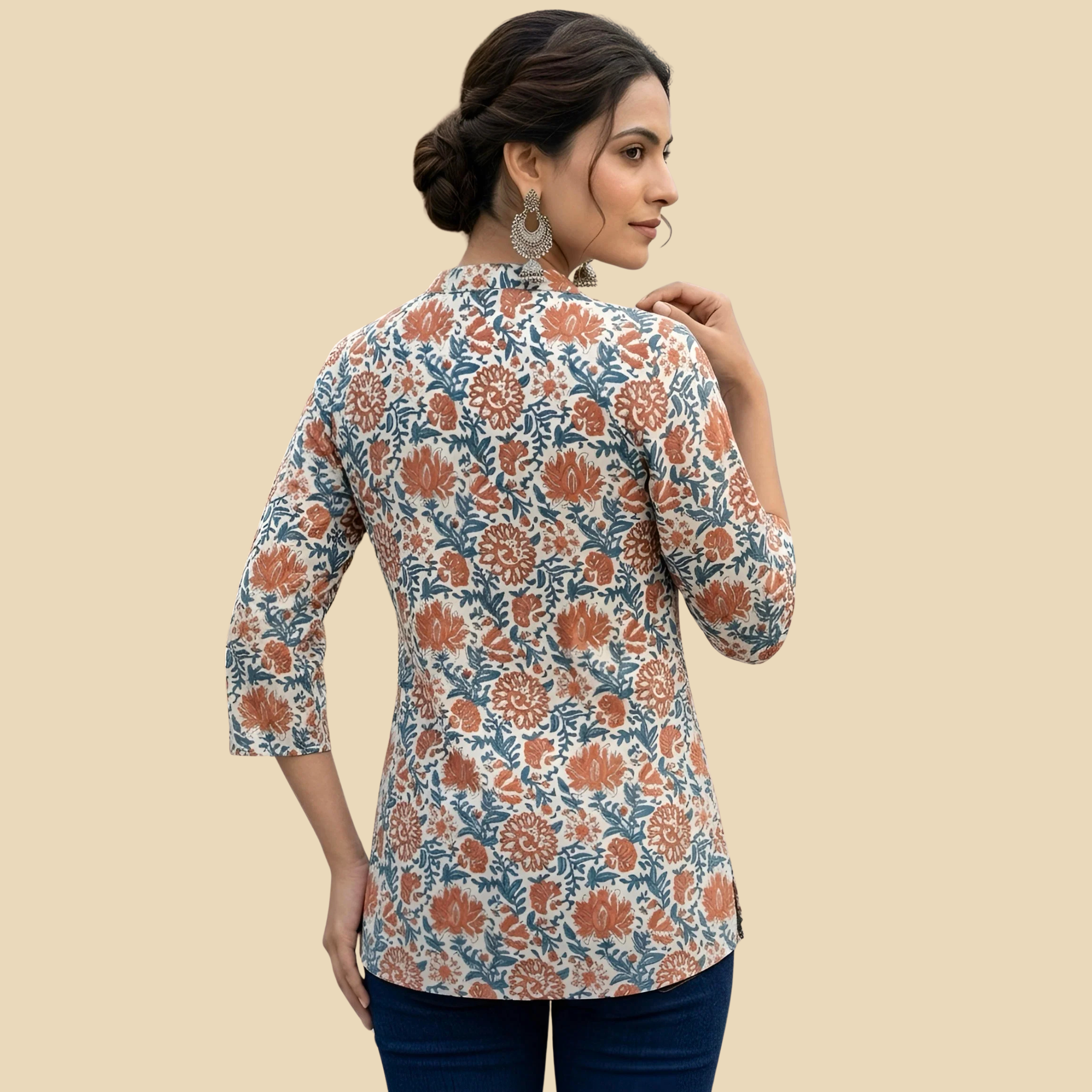 10 Printed Straight Tunic, view 4