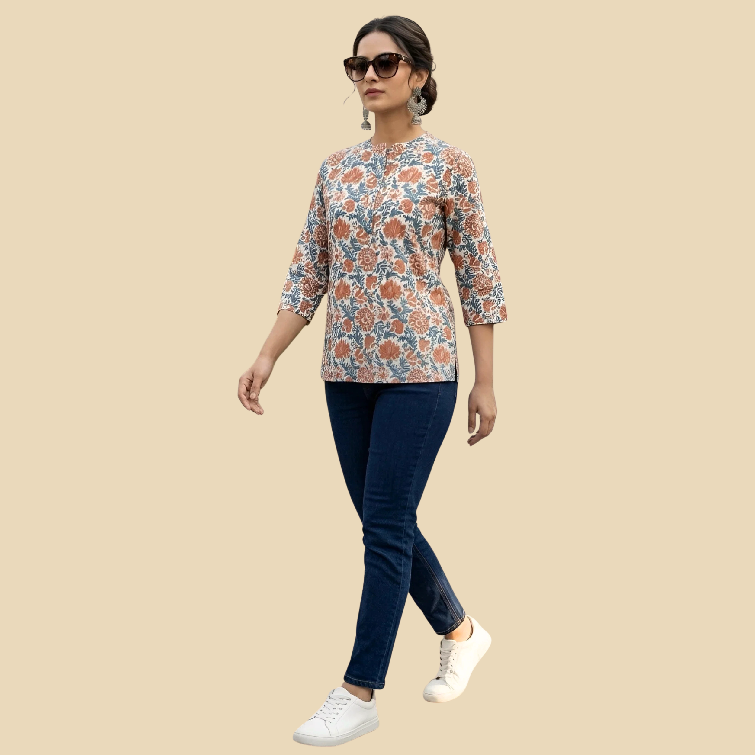 10 Printed Straight Tunic, view 5