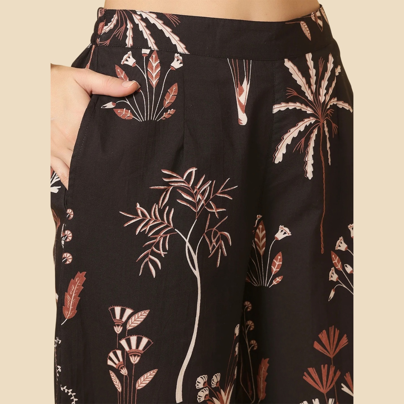 28 Printed Pure Cotton Straight Kurta Set, view 5