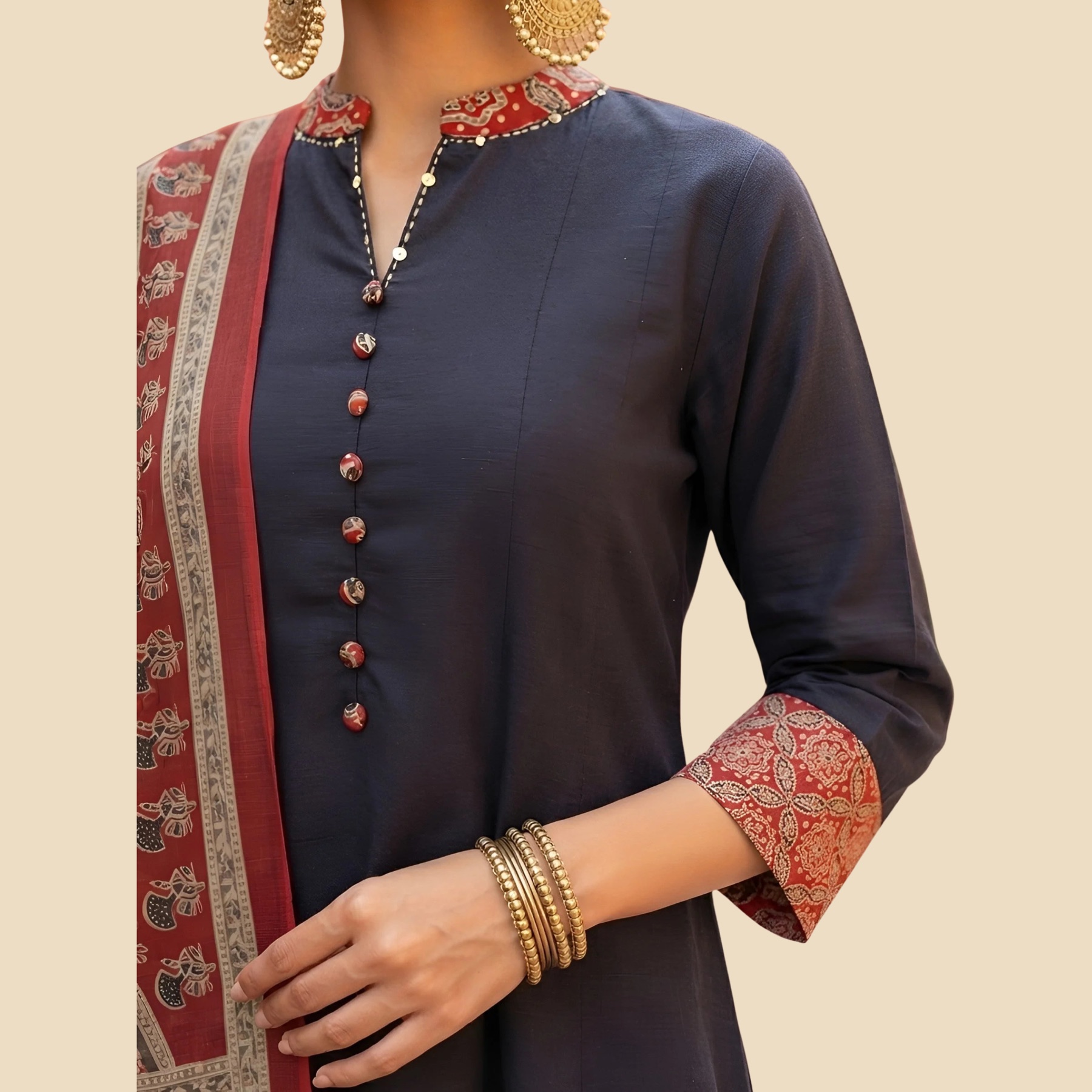 37 Anarkali Kurta Set With Dupatta, view 2