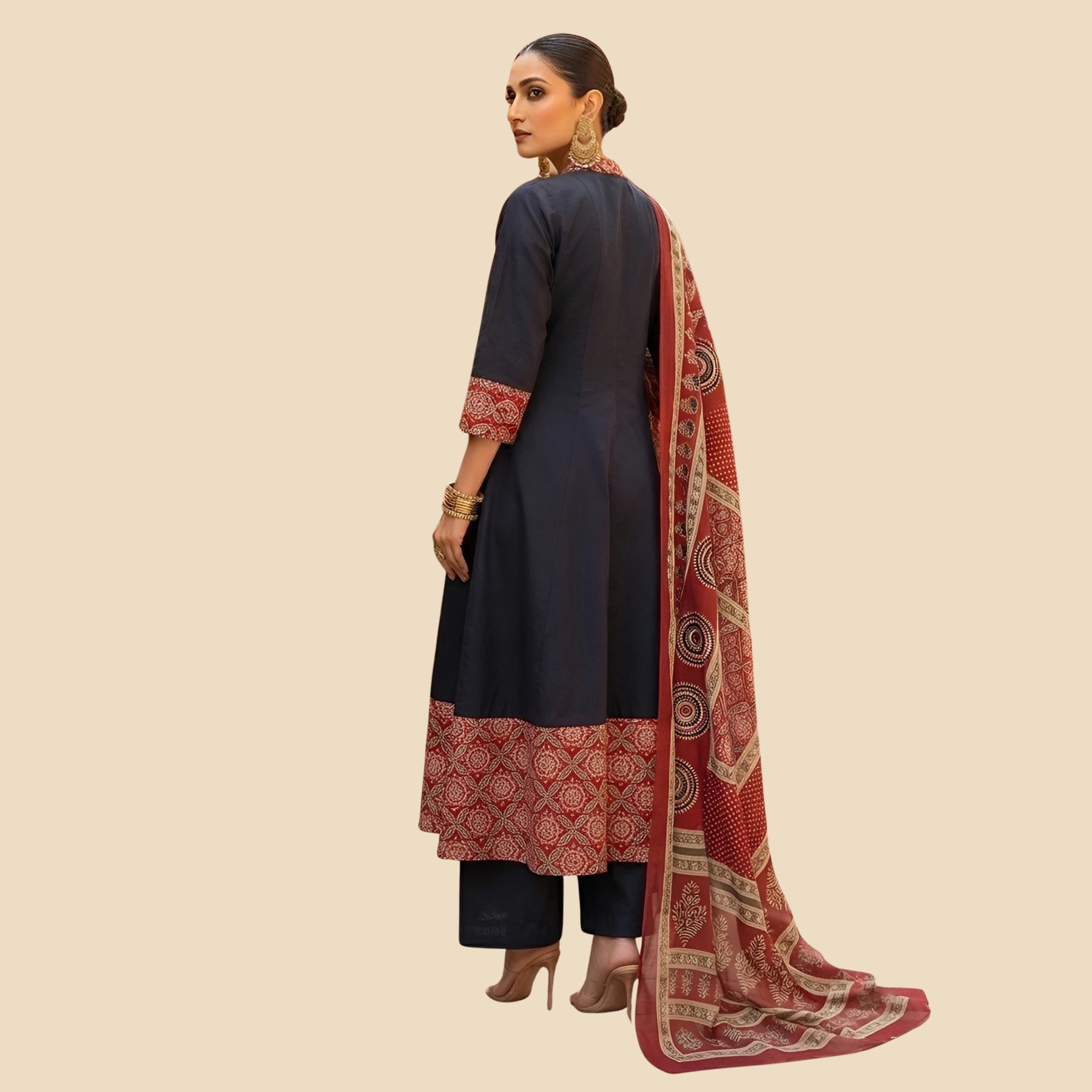37 Anarkali Kurta Set With Dupatta, view 4