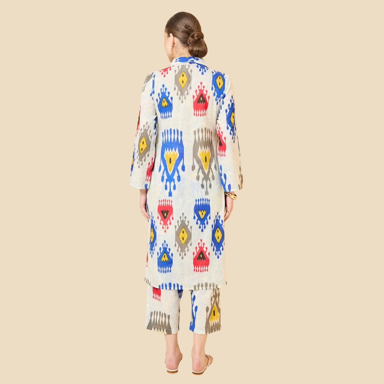 26 Printed Pure Cotton Straight Kurta Set, view 4